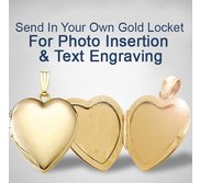 Send your GOLD Locket to have a photo put in