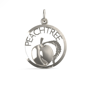 Peachtree Peach Open Disk Charm