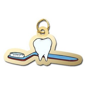 Tooth and Toothbrush Charm