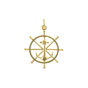 Anchor   Ship Wheel Charm 1584 