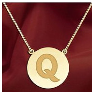 Initial "Q" Designer Pendant