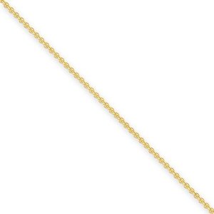 14k 2mm Solid Polished Cable Chain