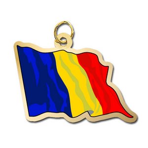 Romania Flag Charm