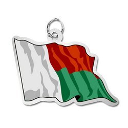 Madagascar Flag Charm