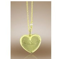 Heart Shaped Pendant w/ Plain Back