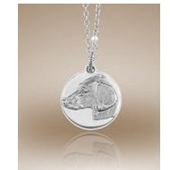 Round Shaped Pendant w/ Plain Back