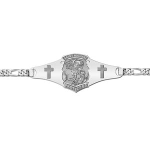 Saint Michael Police Badge Bracelet  EXCLUSIVE 
