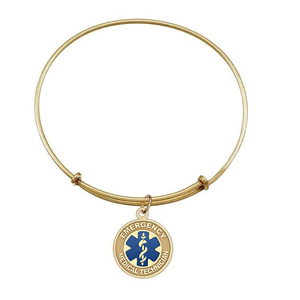 Blue Enameled EMT Expandable Bracelet