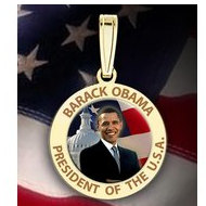Barack Obama Medal - w/ Engraved Letters "Color EXCLUSIVE"