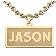 "Block" Style Horizontal Name Plate Exclusive!