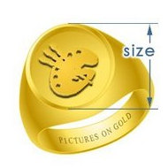 Round Embossed Signet Ring