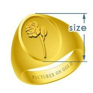 Oval Embossed Signet Ring