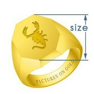 Octagonal Traditional Signet Ring
