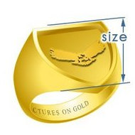 Shield Embossed Signet Ring