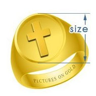 Round Embossed Signet Ring
