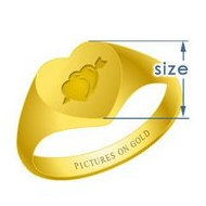 Heart Traditional Signet Ring