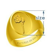 Oval Embossed Signet Ring