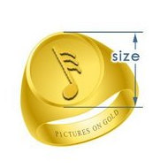 Round Embossed Signet Ring