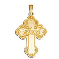 Personalized Cross with "Script Name" Etched