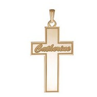 Personalized Cross with "Script Name" Etched
