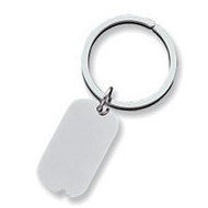 Sterling Silver Engravable Keychain