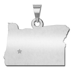 Personalized Oregon Pendant or Charm