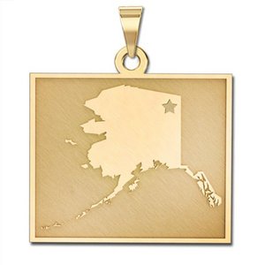 Personalized Alaska Pendant or Charm