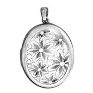 Sterling Silver "Musical" Flower Locket