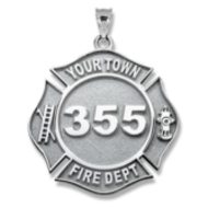Personalized Firefighter Badge w Your Number Department