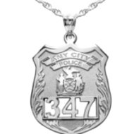 Personalized Police Badge w Your Number Department