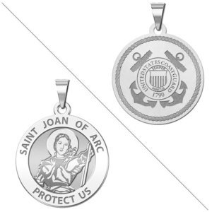 Saint Joan of Arc Doubledside COAST GUARD Religious Medal  EXCLUSIVE 