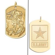 Saint Michael Doubledside ARMY Dogtag Medal "EXCLUSIVE"