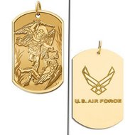 Saint Michael Doubledside AIR FORCE Dogtag Medal "EXCLUSIVE"