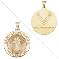Saint Christopher Doubledside AIR FORCE Medal "EXCLUSIVE"