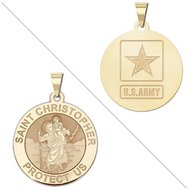Saint Christopher Doubledside ARMY Medal "EXCLUSIVE"