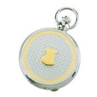 Charles Hubert Photo Two Tone Quartz Pocket Watch