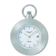 Charles Hubert Chrome Tone Pocket Watch