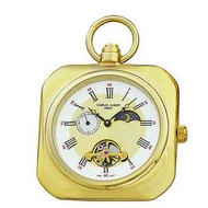 Charles Hubert Gold Tone Premium Pocket Watch