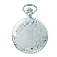 Charles Hubert Photo Chrome Tone Shield Premium Pocket Watch