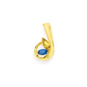 Gold 2 Marquise Stone Mother s Pendant Jewelry