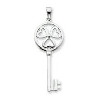 Sterling Silver Key Pendant