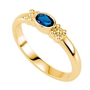 Mother s Ring with Single Birthstone