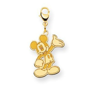 Disney Waving Mickey Mouse Lobster Clasp Charm