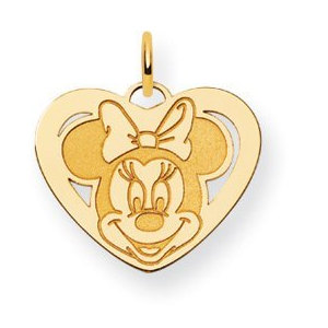 Disney Minnie Mouse Medium Heart Charm