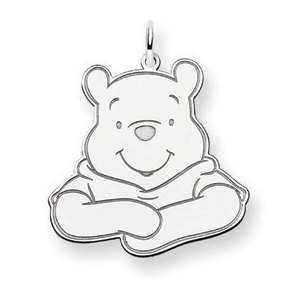 Sterling Silver Disney Winnie the Pooh Large Charm