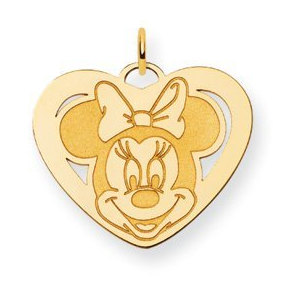 Disney Minnie Mouse Heart Large Charm