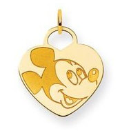 Disney Mickey Mouse Heart Charm