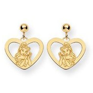 Disney Belle Dangle Post Earrings
