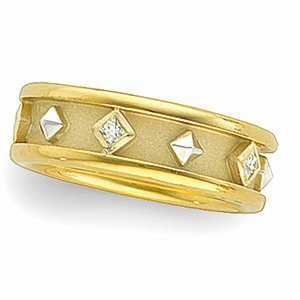 TWO TONE DIAMOND ETRUSCAN BAND