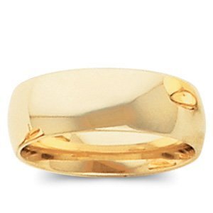 14k Yellow Gold 5mm Comfort Fit Light Weight Wedding Band